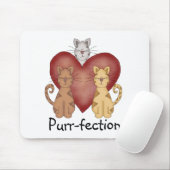 Katzenregen und Schirme Mousepad (Mit Mouse)