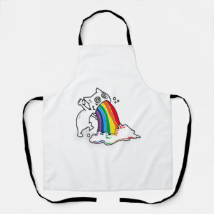 Katzenregenbogenkotze Schürze
