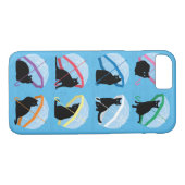 Katzenregnen 'n-Katzen iPhone 7 Fall Case-Mate iPhone Hülle (Rückseite (Horizontal))