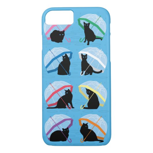 Katzenregnen 'n-Katzen iPhone 7 Fall Case-Mate iPhone Hülle (Rückseite)