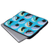 Katzenregnen 'n-Katzen-Laptop-Hülse 15" Laptopschutzhülle (Vorne Knopf)