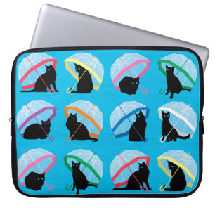 Katzenregnen 'n-Katzen-Laptop-Hülse 15" Laptopschutzhülle