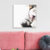 Katzenreiniger, nah leinwanddruck (Insitu (Wohnzimmer))