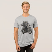 Katzenreiter Tri-Blend Shirt (Vorderseite voll)