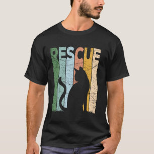 Katzenrettung Vintage Katzenretter Retro Katzenret T-Shirt