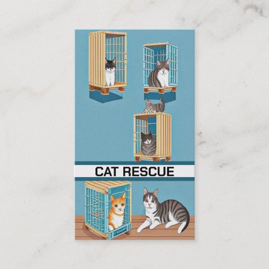 Katzenrettung Visitenkarte (Vorderseite)
