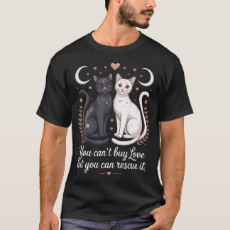 Katzenrettungssprüche für wilde Kätzchen Tiere T-Shirt