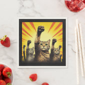 Katzenrevolution Serviette (Beispiel)