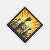 Katzenrevolution Serviette (Ecke)