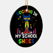 Katzenrocken in meinen Schulschuhen zurück zur Sch Keramik Ornament (Rechts)