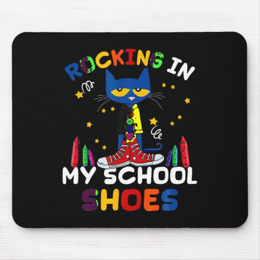 Katzenrocking I N My-school-back To-school-cat Mousepad (Vorne)