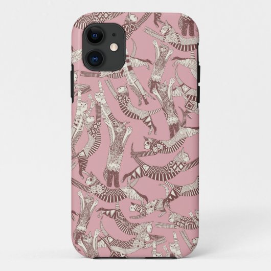Katzenrosa Case-Mate iPhone Hülle (Rückseite)