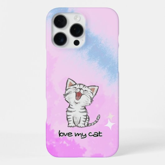 Katzenrosa iPhone/iPad Gehäuse iPhone Hülle (Rückseite)