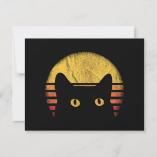 Katzenrücklauf Vintag RSVP Karte