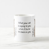Katzenrückseite Kaffeetasse (Mittel)