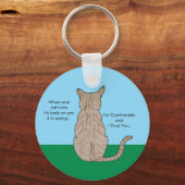 Katzenrückseite Schlüsselanhänger (Rückseite)