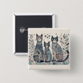 Katzenruhe Button (Vorne & Hinten)