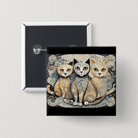 Katzenruhe Button (Vorne & Hinten)
