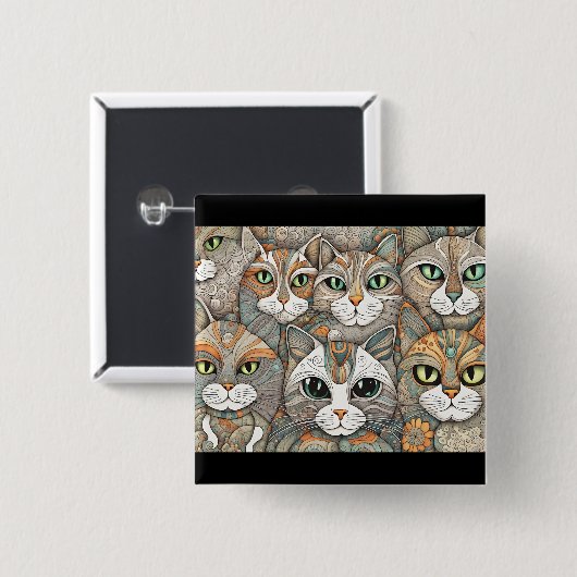 Katzenruhe Button (Vorne & Hinten)