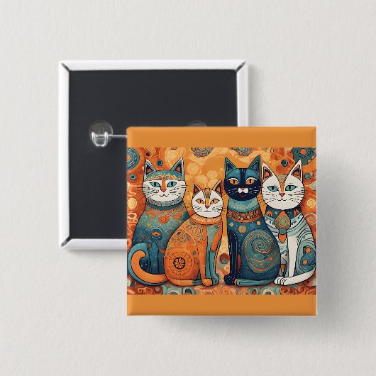 Katzenruhe Button (Vorne & Hinten)