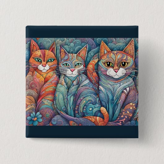 Katzenruhe Button (Vorderseite)