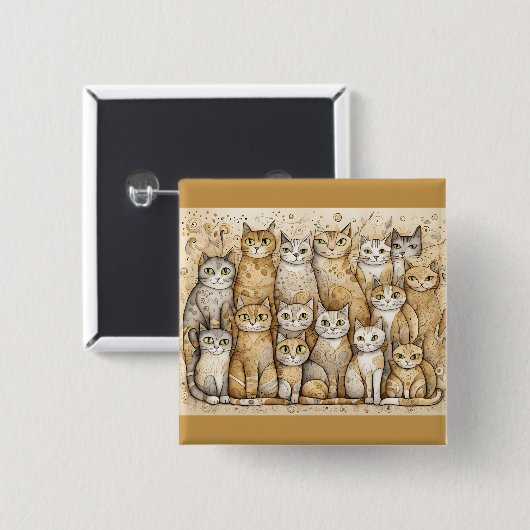 Katzenruhe Button (Vorne & Hinten)