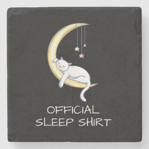 Katzenruhe offizielles Shirt Geschenk des Katzen Steinuntersetzer