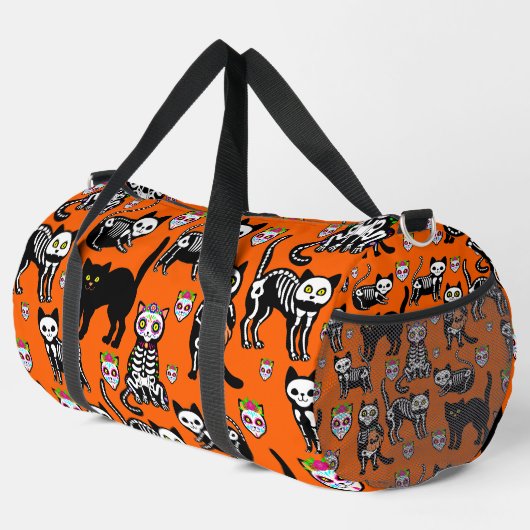 Katzenrumpf-Orange Duffle Bag (Rechte Ecke)