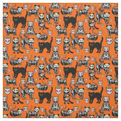 Katzenrumpf-Orange Stoff (Muster)