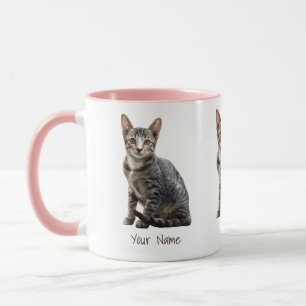 Katzens vintage Porträt Haustier Kater Tier Design Tasse