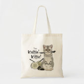 Katzensack Baumwolle Tasche mit Griffen taupe (Vorne)
