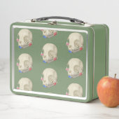 Katzenschädel mit Flora Metall Brotdose (Beispiel)