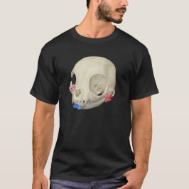 Katzenschädel mit Flora T-Shirt