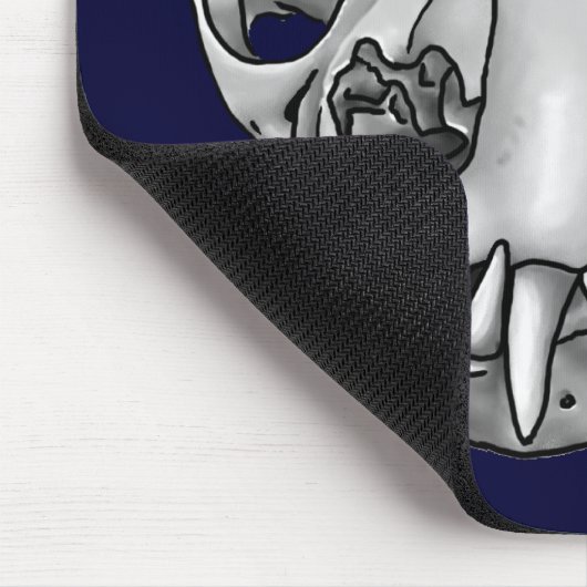 Katzenschädel Mousepad (Ecke)