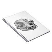 Katzenschädel Notizblock (Rechte Seite)