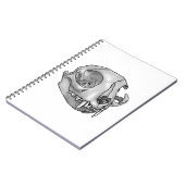 Katzenschädel Notizblock (Linke Seite)