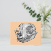 Katzenschädel Postkarte (Stehend Vorderseite)