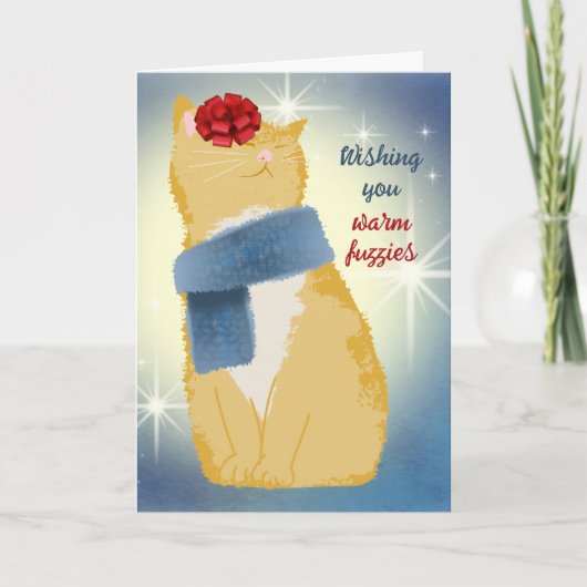 Katzenschal Weihnachten Strickgeschenke Gesichtsge (Vorderseite)