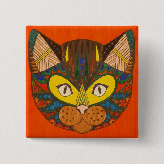Katzenschaltfläche Button (Vorderseite)