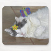 Katzenschmetterlings-Blume Mousepad (Vorne)