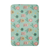 Katzenschmuck auf Baummuster Badematte (Vorderseite Vertikal)