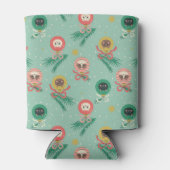 Katzenschmuck auf Baummuster Dosenkühler (Rückseite)