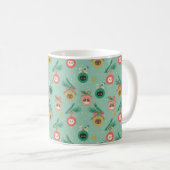Katzenschmuck auf Baummuster Kaffeetasse (VorderseiteRechts)