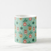Katzenschmuck auf Baummuster Kaffeetasse (Mittel)