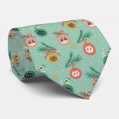 Katzenschmuck auf Baummuster Krawatte (Gerollt)