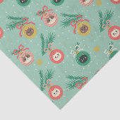 Katzenschmuck auf Baummuster Seidenpapier (Ausschnitt)