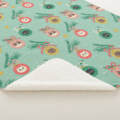 Katzenschmuck auf Baummuster Sherpadecke (3/4)