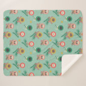 Katzenschmuck auf Baummuster Sherpadecke (Vorderseite (Horizontal))