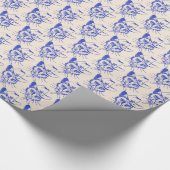 Katzenschnittmuster Geschenkpapier (Ecke)