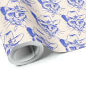 Katzenschnittmuster Geschenkpapier (Rolleneckpunkt)